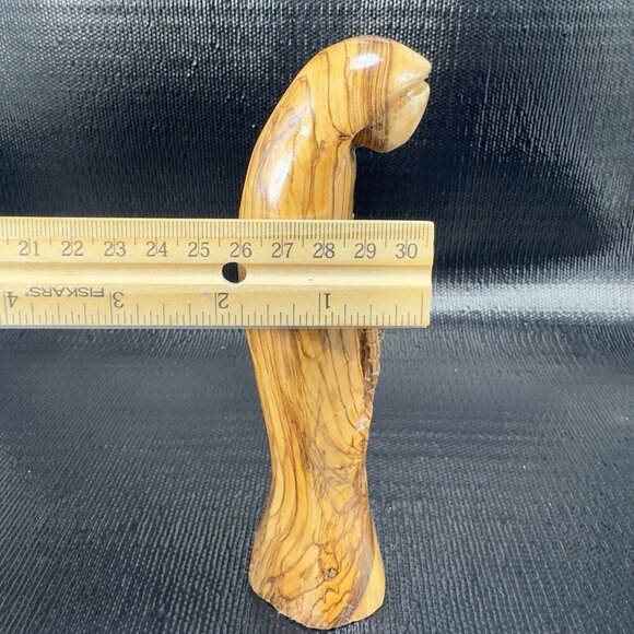 Vintage Hand Carved Wood Madonna Virgin Mary Figurine Folk Art Hand Made Figure - Picture 3 of 13